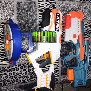 Nerf Toy Blaster Set  With  Interactive Target
